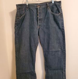 Levi 501 Men's Jeans 40Wx30L Darker Denim